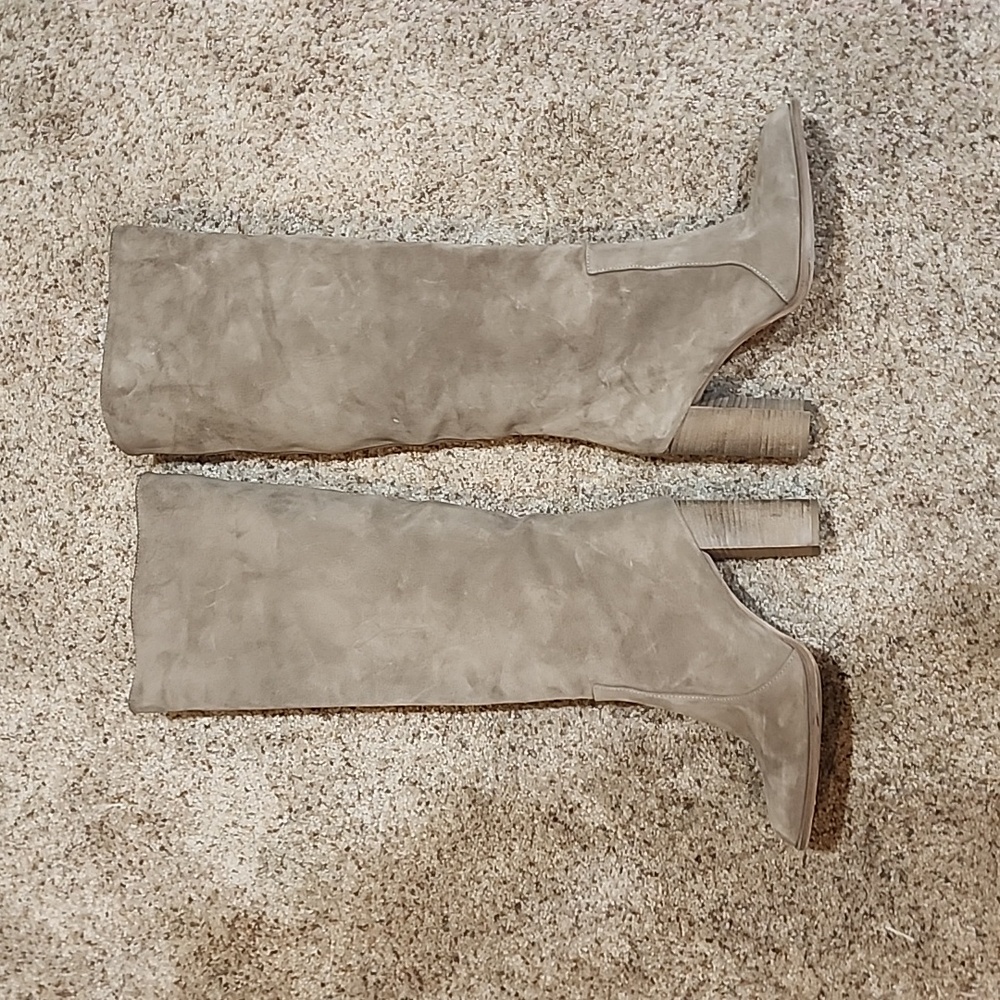 Paris Texas Tan Heeled Boots